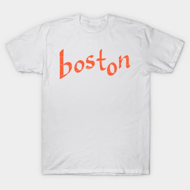 BOSTON (with lines) T-Shirt by weloveart